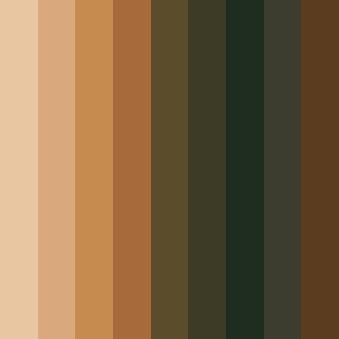 Download earthy indulgence color palette PNG image (square)