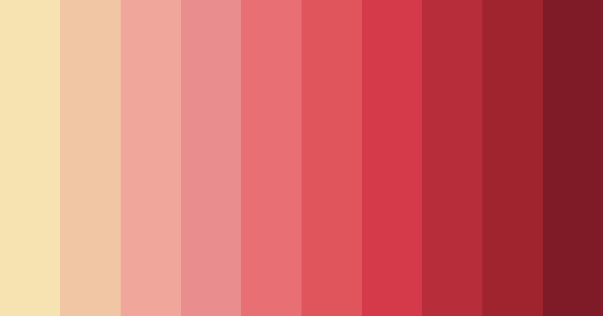 Download sunkissed serenade color palette PNG image (landscape)