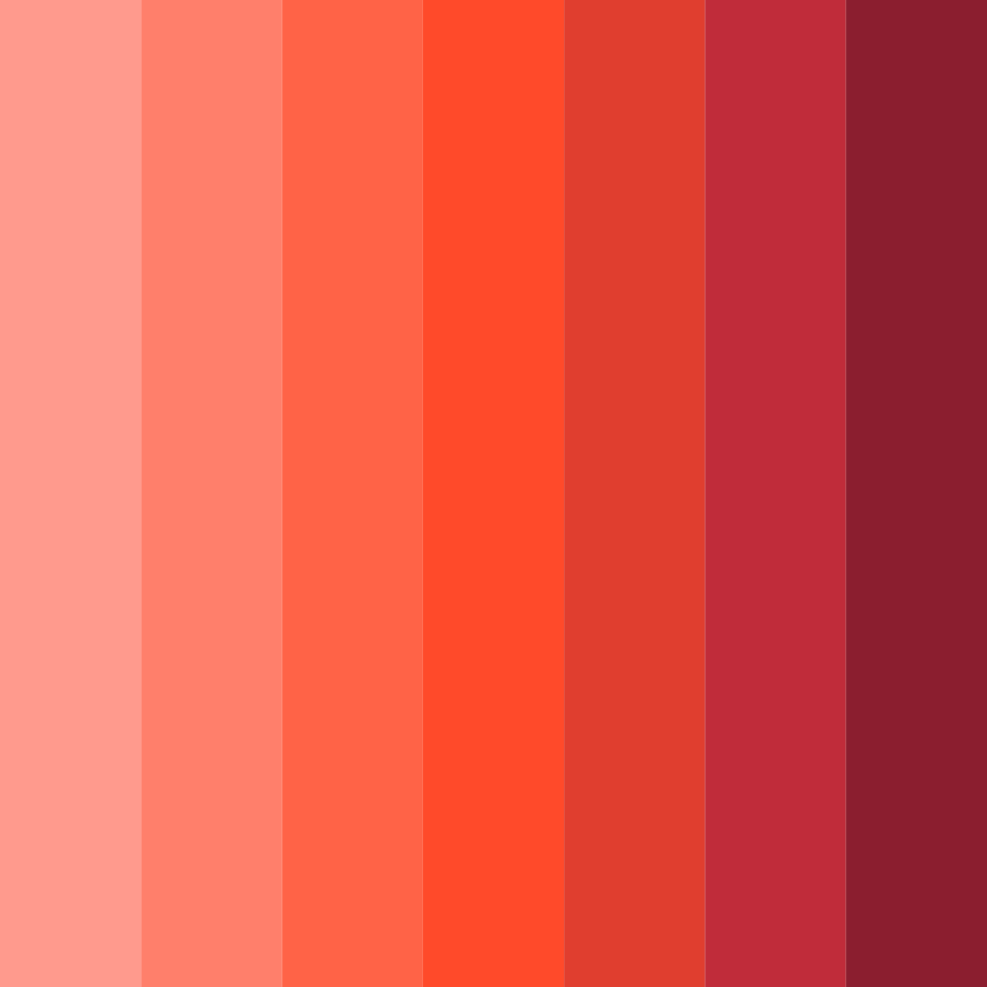 Download vibrant red color palette PNG image (square)