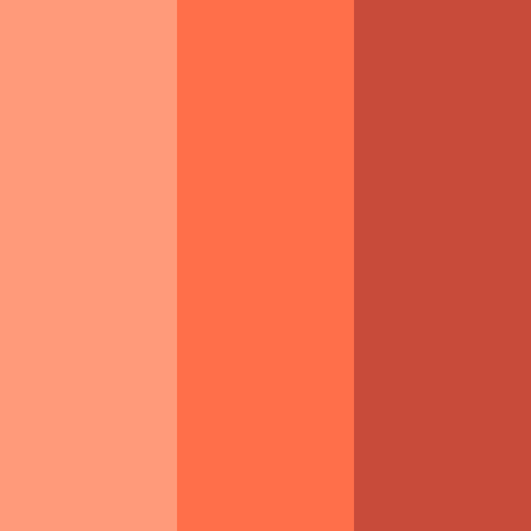 Download coral sunset color palette PNG image (square)