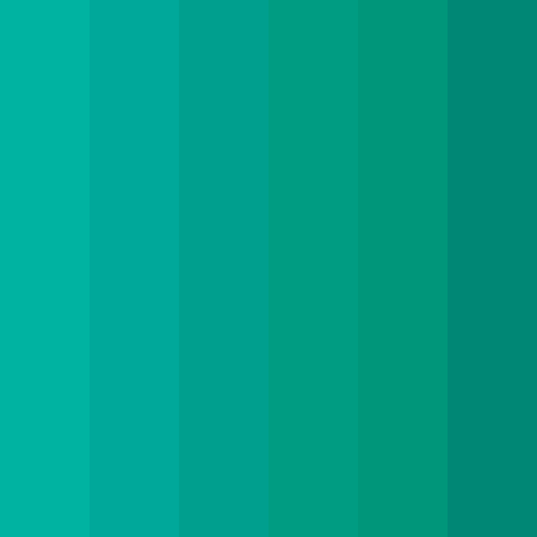 Download teal tranquility color palette PNG image (square)