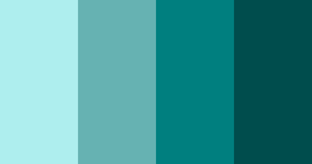 Download teal ocean color palette PNG image (landscape)