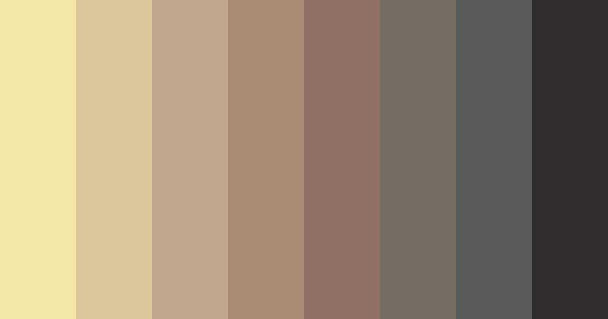 Download shades of beige color palette PNG image (landscape)