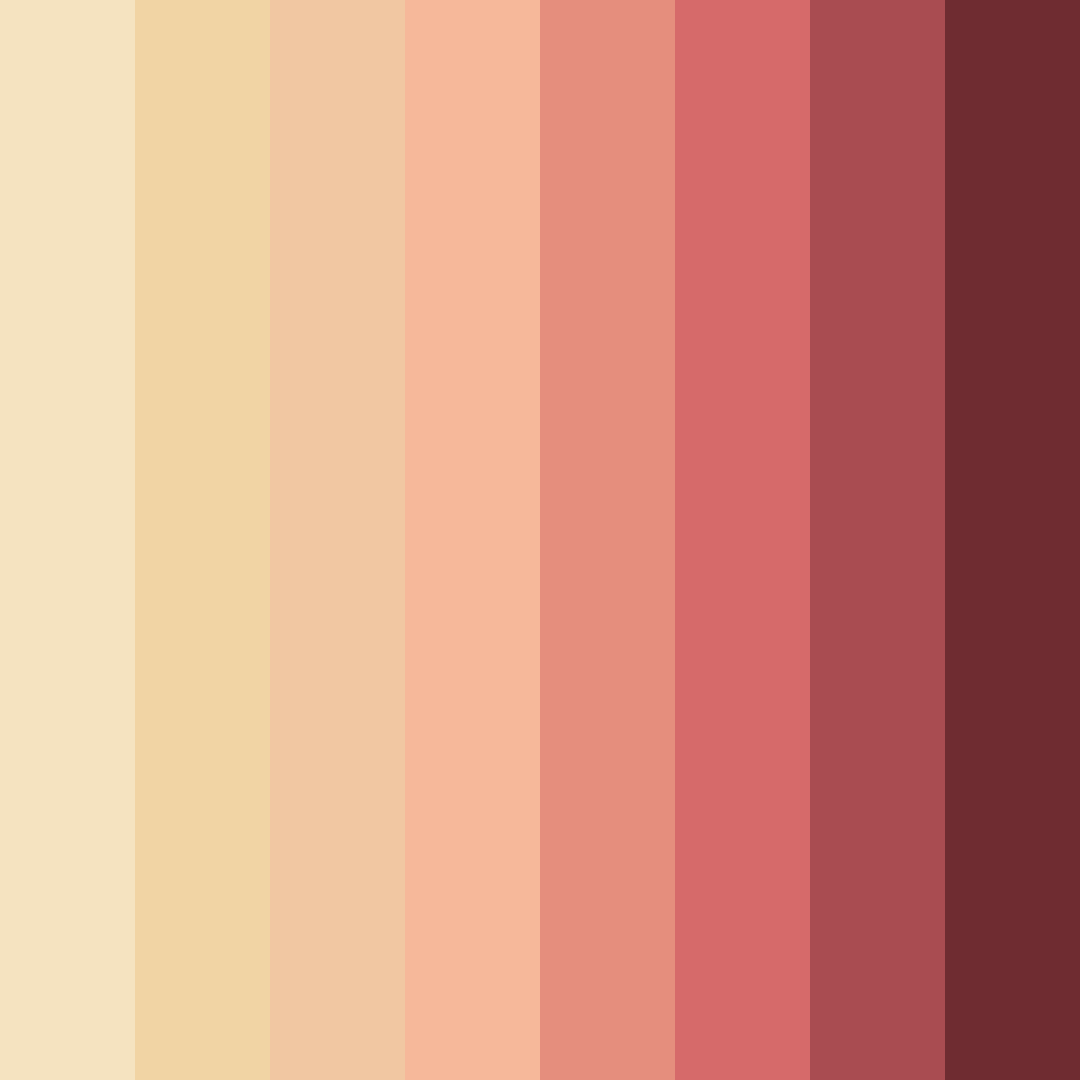 Download warm mille color palette PNG image (square)
