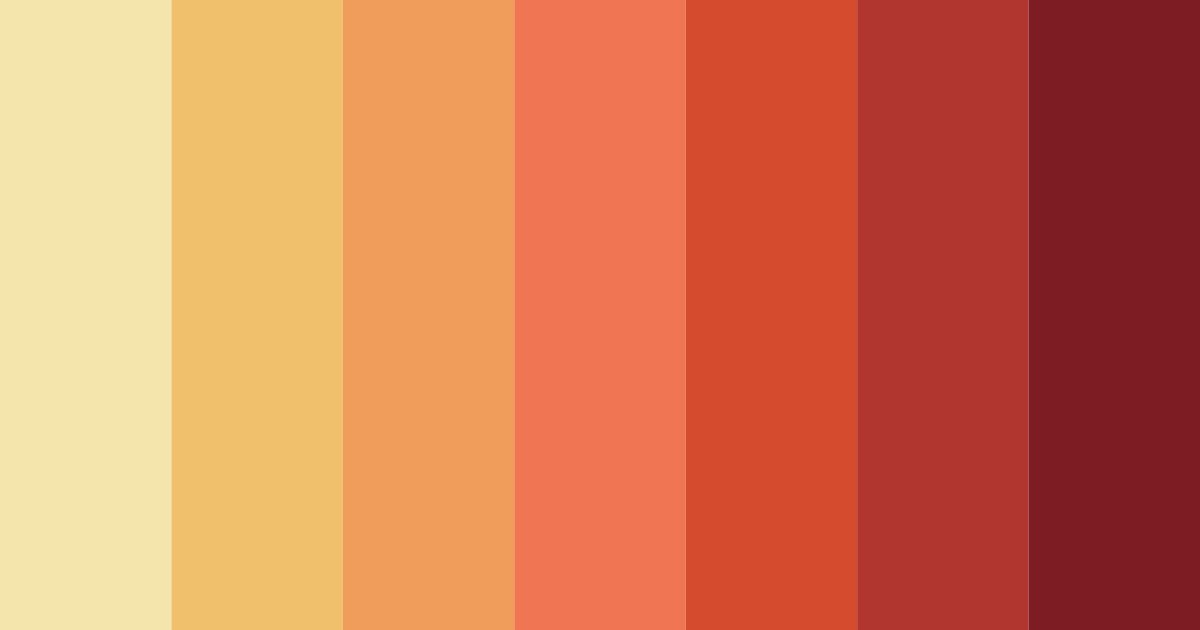 Download autumn ember glow color palette PNG image (landscape)