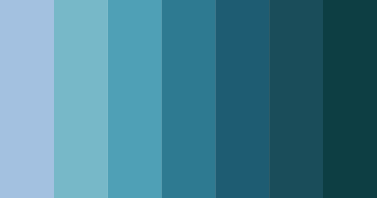 Download blue fishing color palette PNG image (landscape)