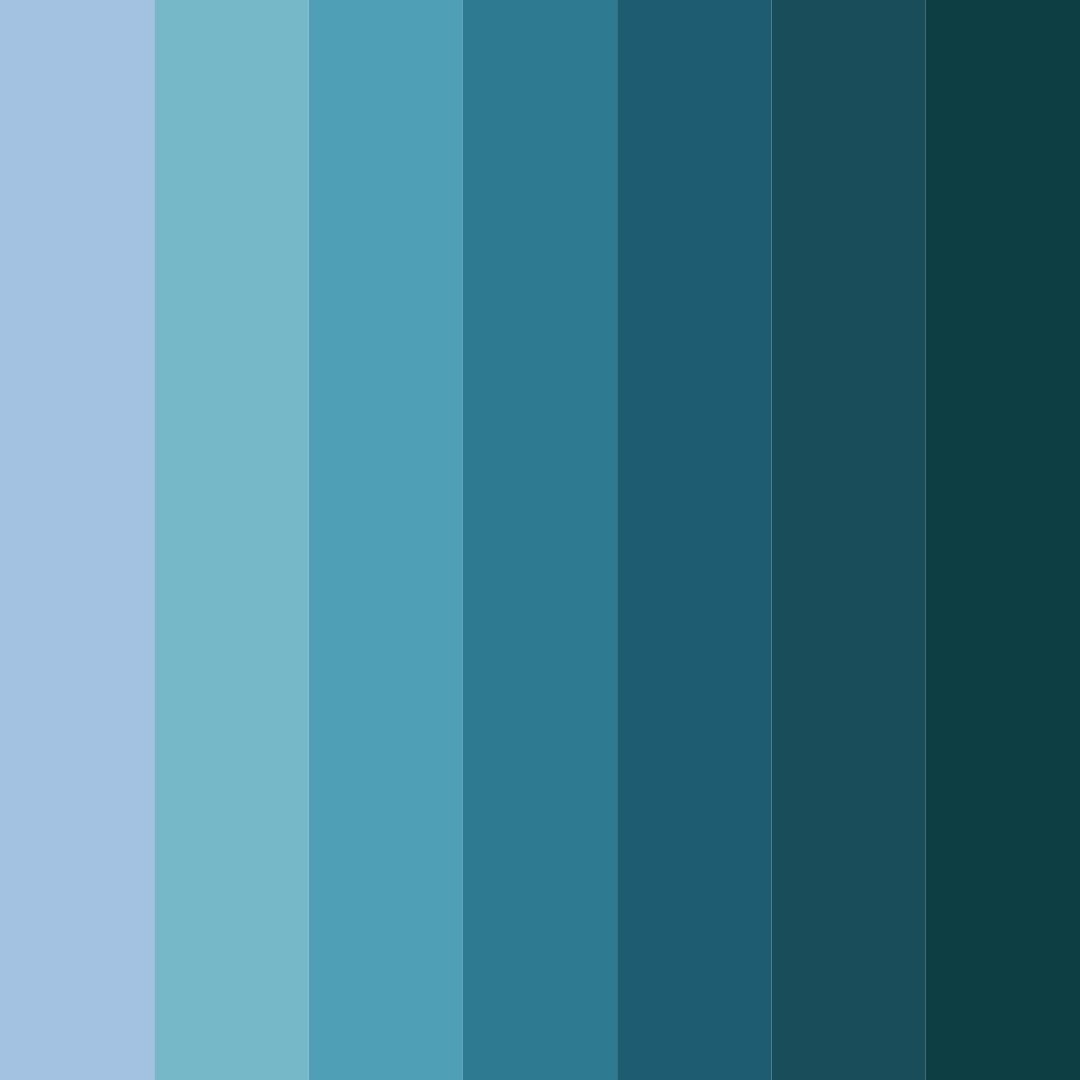 Download blue fishing color palette PNG image (square)