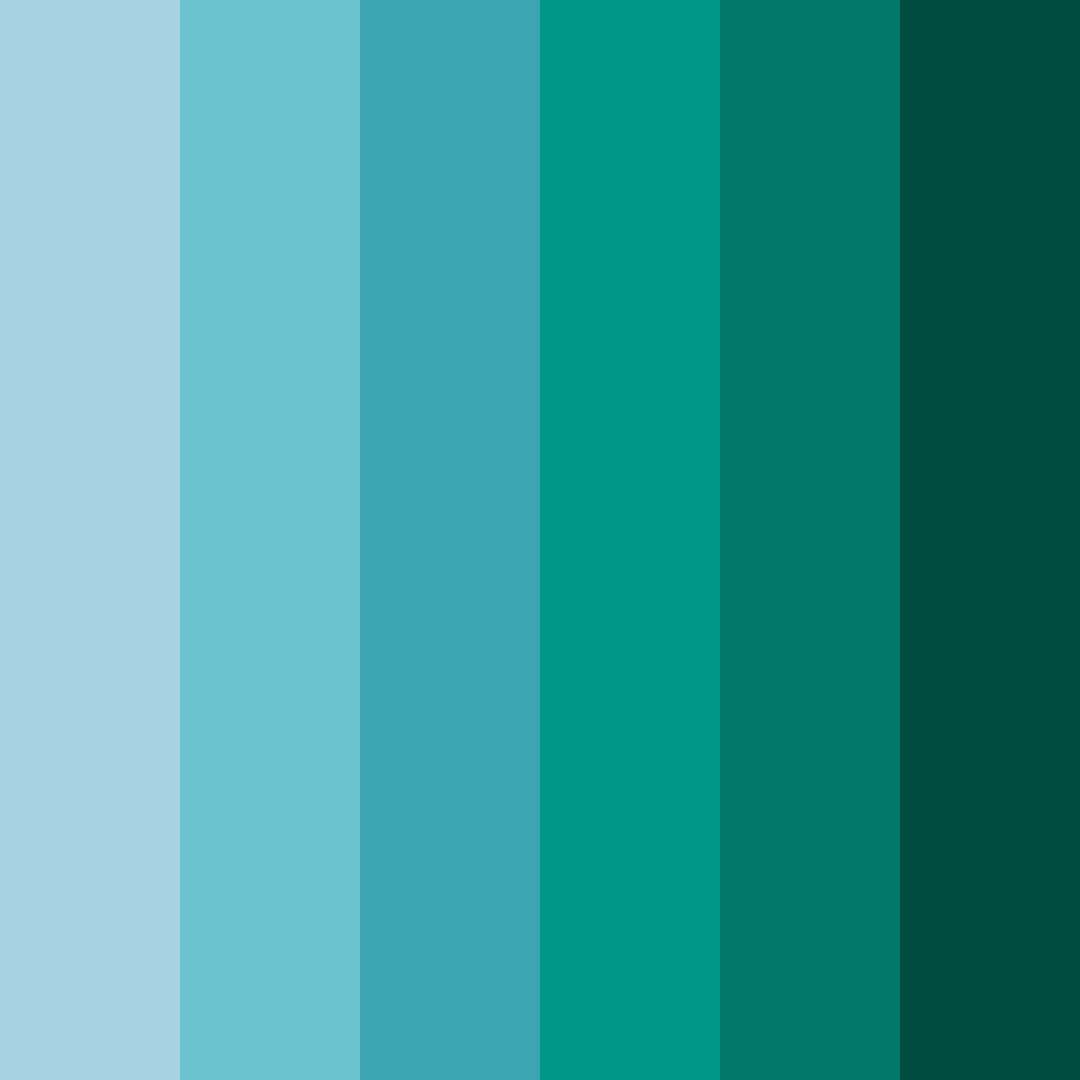 Download teal fishing color palette PNG image (square)