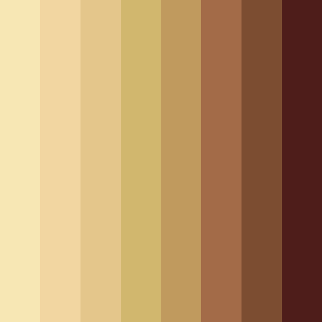 Download warm brown color palette PNG image (square)