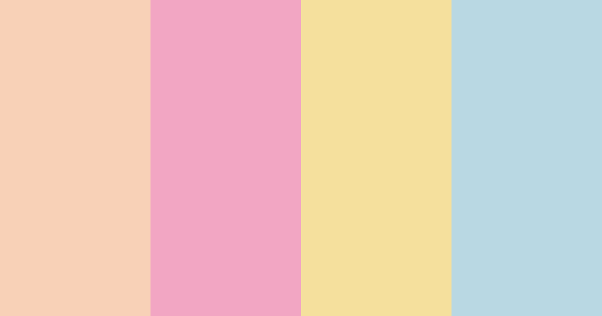 Download pastel pink color palette PNG image (landscape)