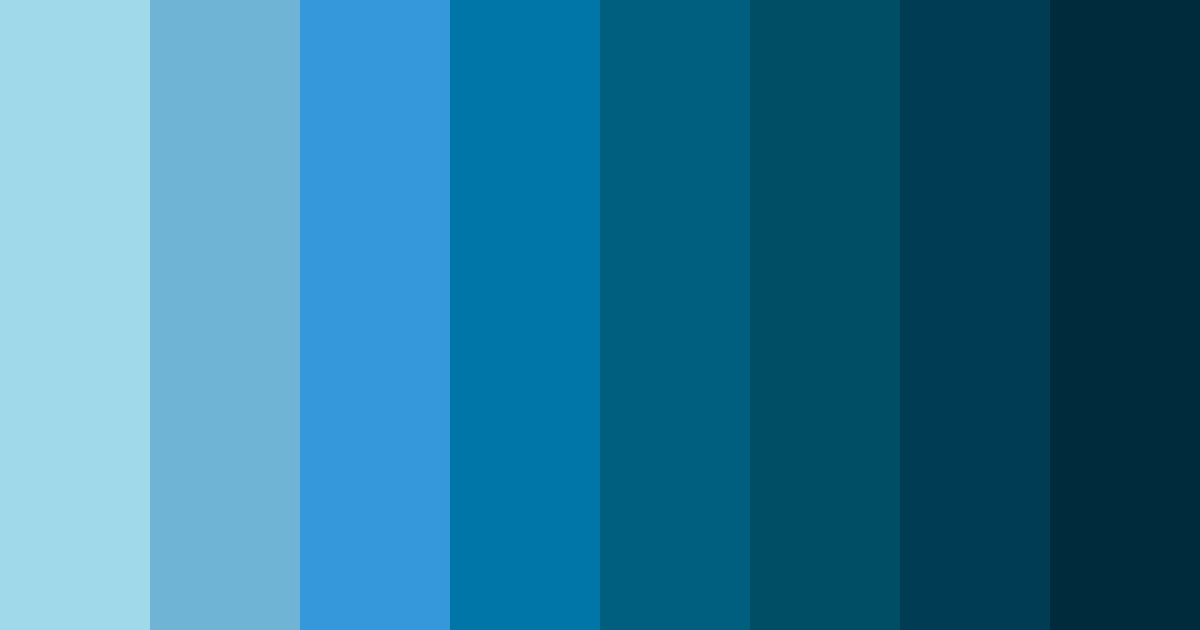 Download deep blue ocean color palette PNG image (landscape)