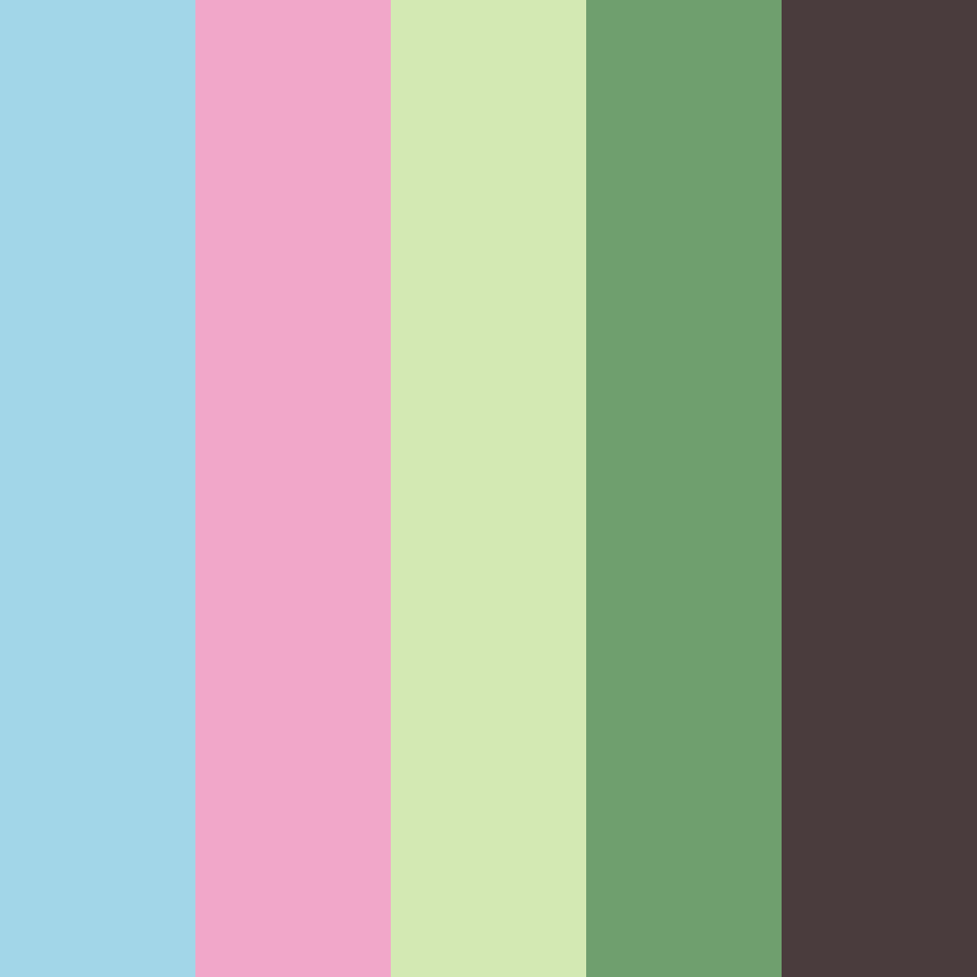 Download light blue and pink harmony color palette PNG image (square)