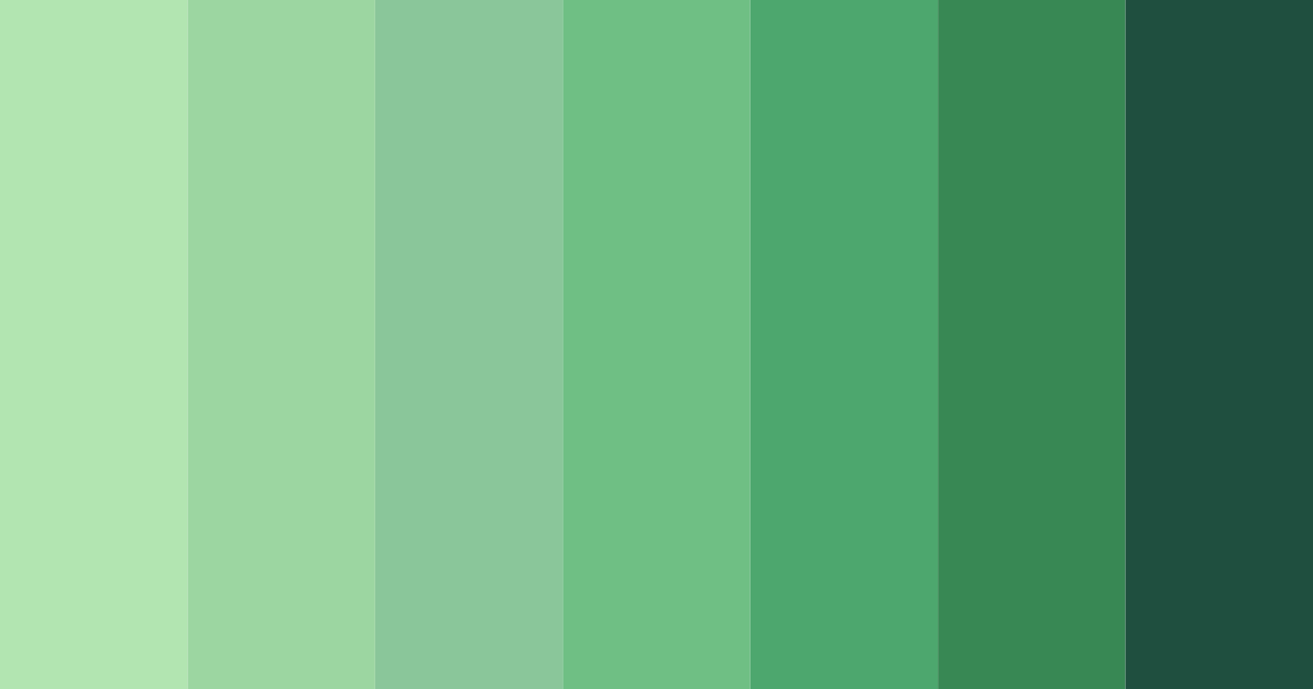 Download shades of verde color palette PNG image (landscape)