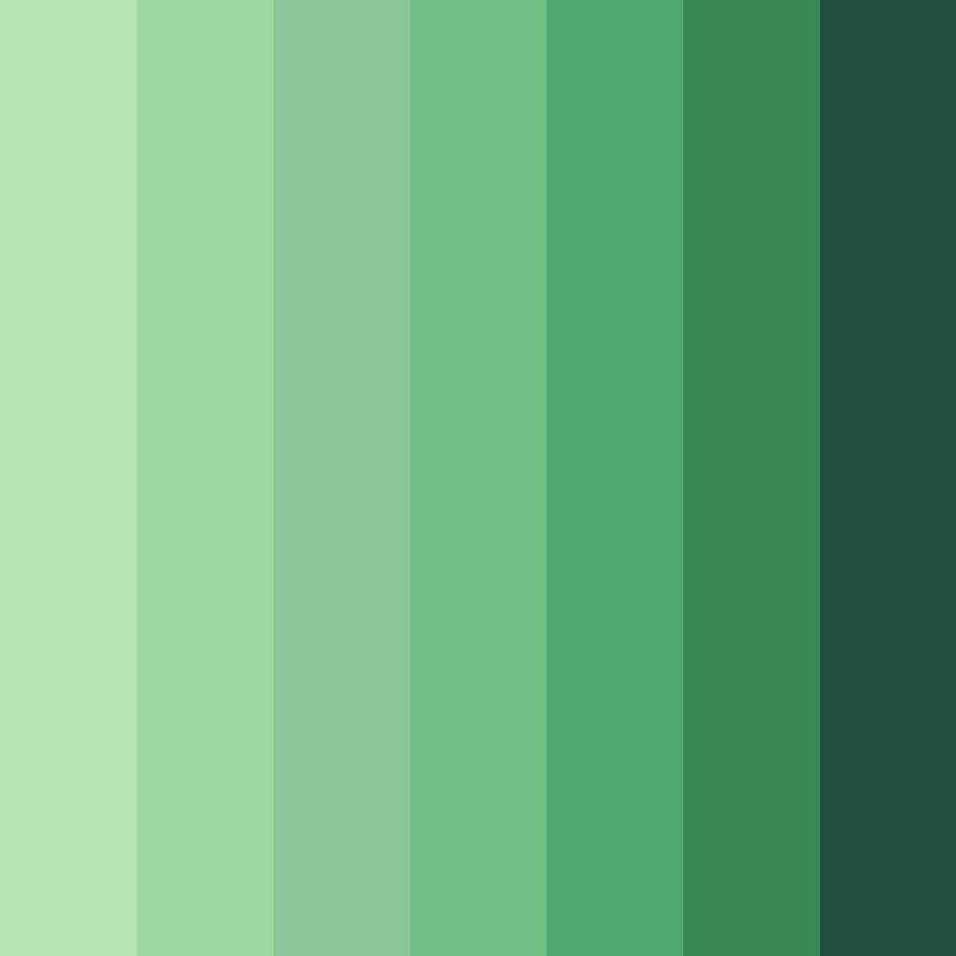 Download shades of verde color palette PNG image (square)