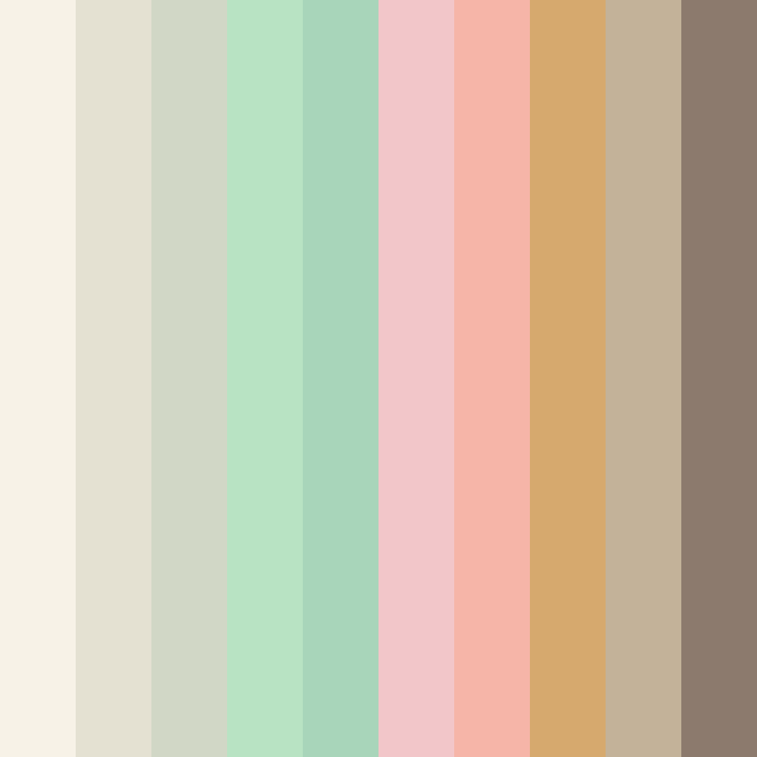 Download gentle trust garden color palette PNG image (square)