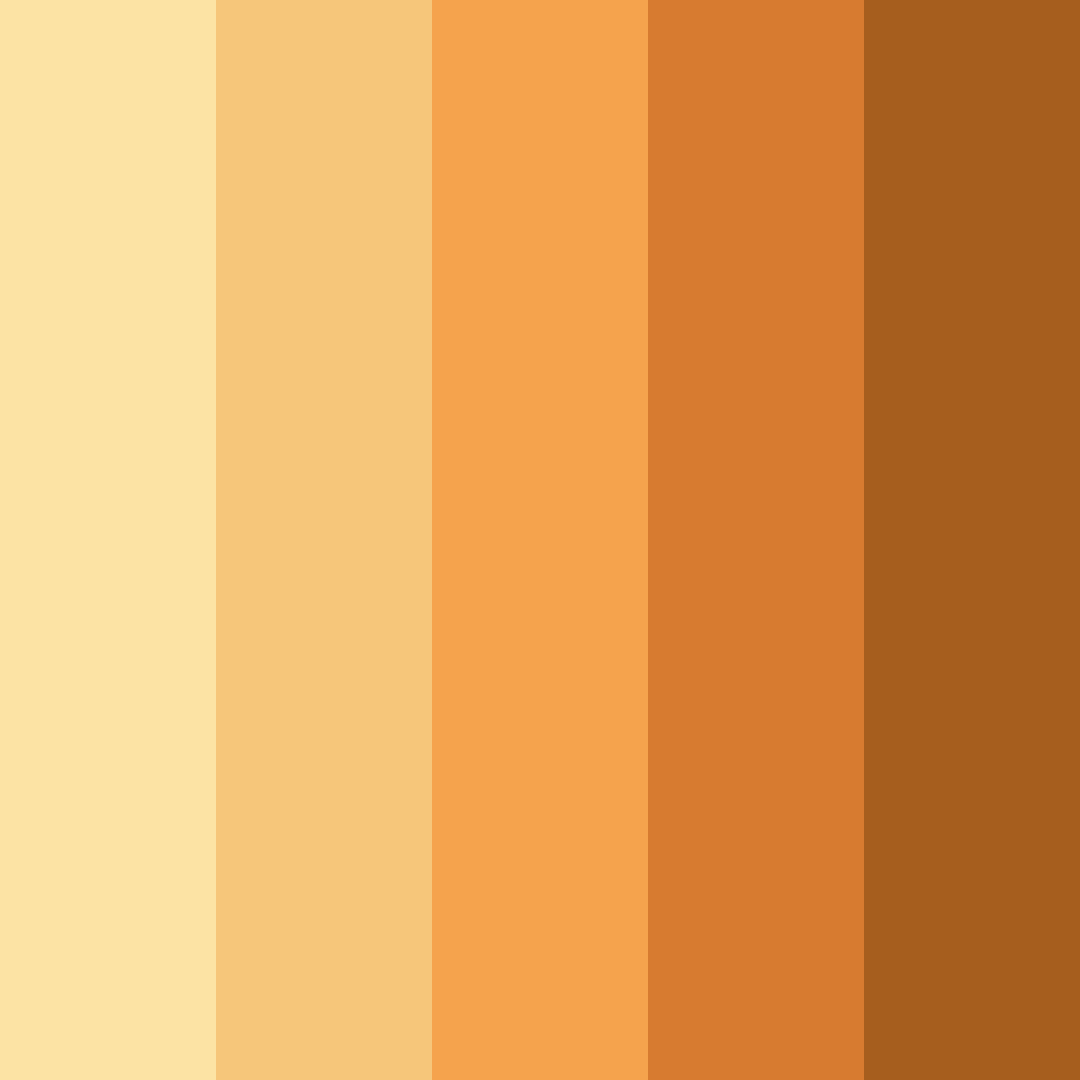 Download autumn harvest color palette PNG image (square)