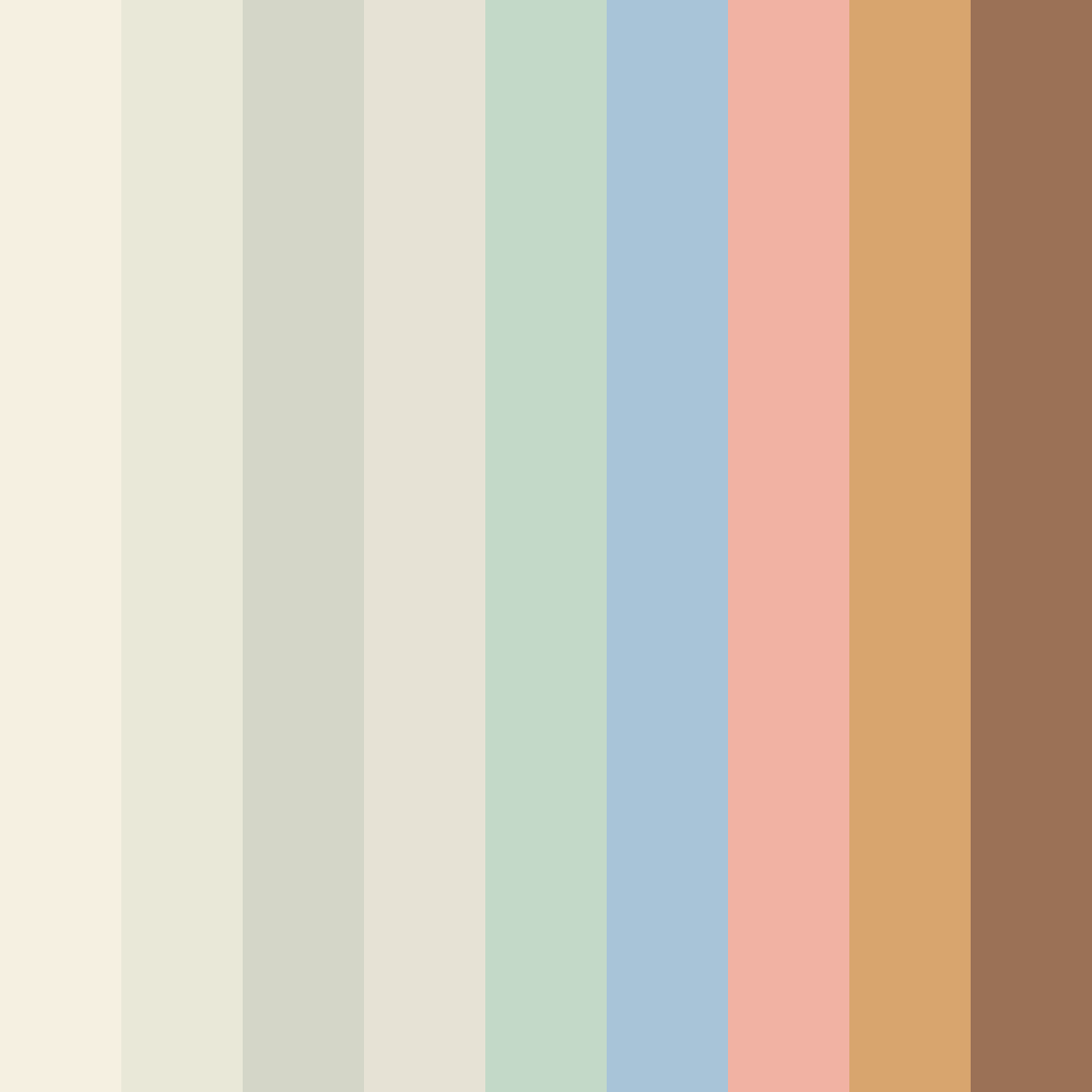 Download warm beige color palette PNG image (square)