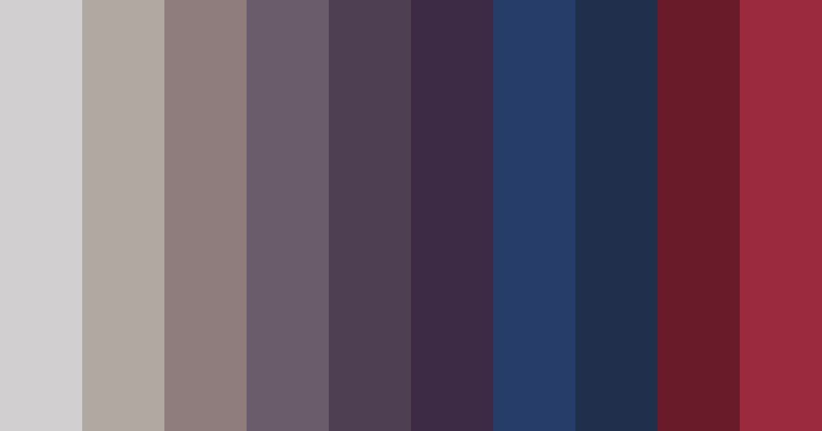 Download deep blue and dark burgundy color palette PNG image (landscape)