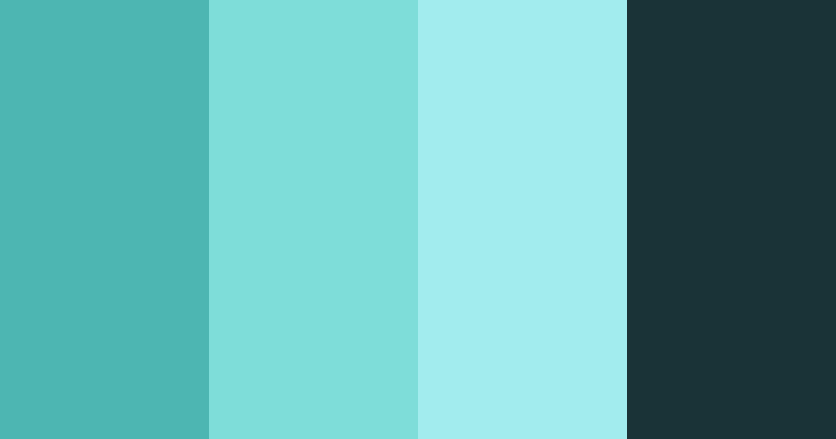 Download teal dream color palette PNG image (landscape)