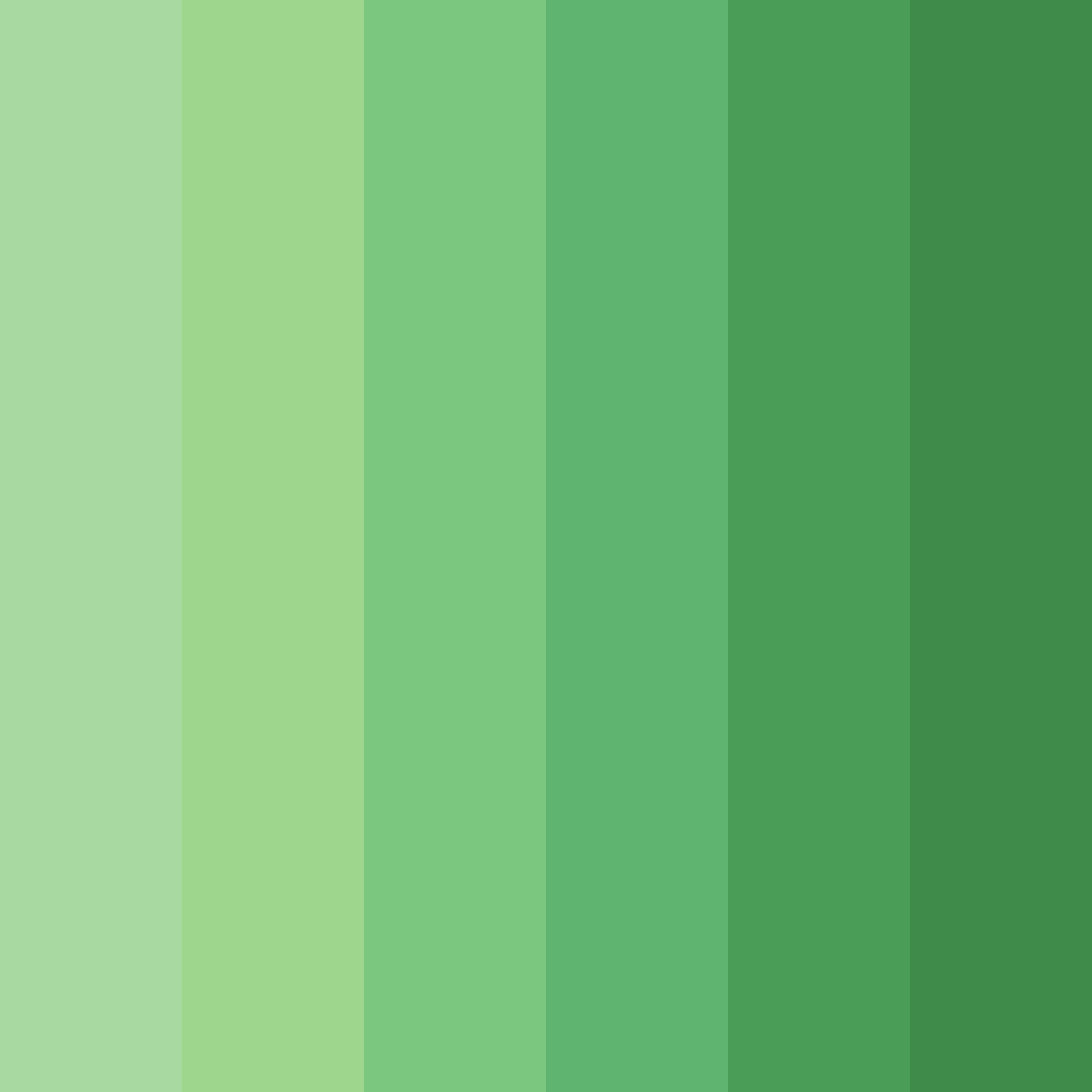 Download verdant harmony color palette PNG image (square)