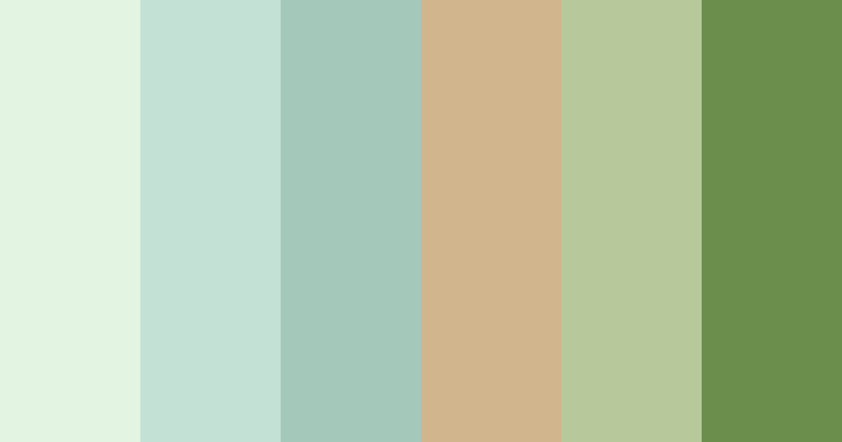 Download minted dreams color palette PNG image (landscape)