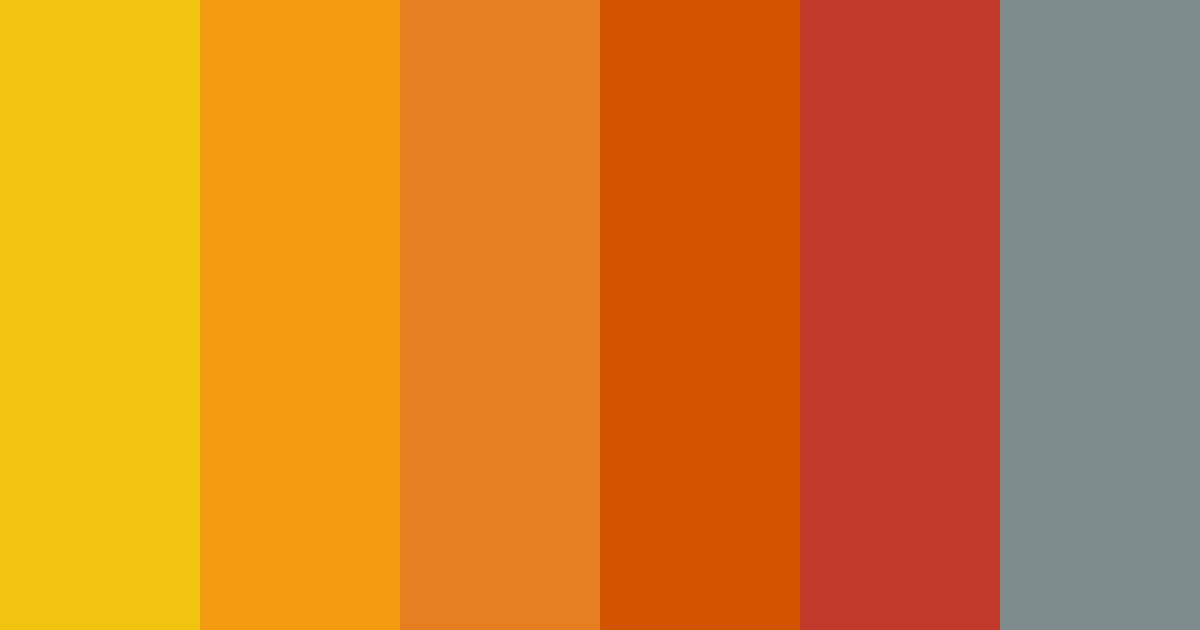 Download orange sunset color palette PNG image (landscape)