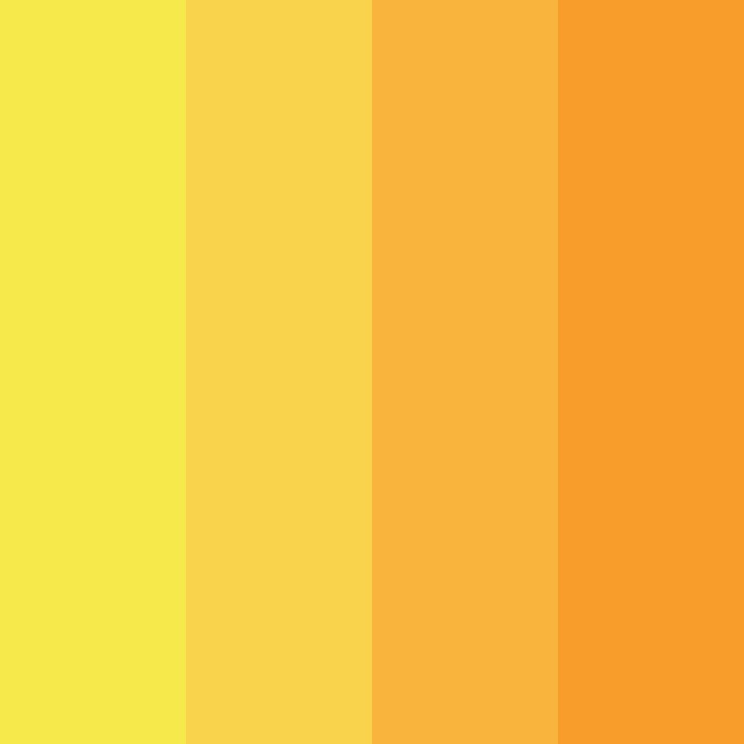 Download sunny citrus burst color palette PNG image (square)