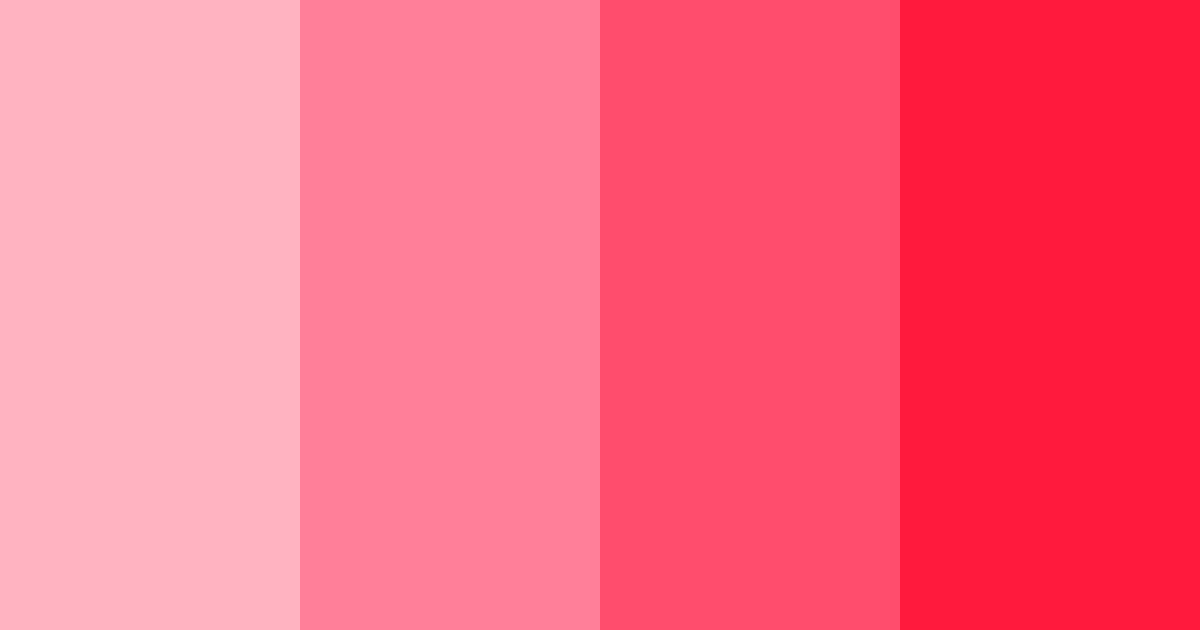 Download salmon pink shades color palette PNG image (landscape)