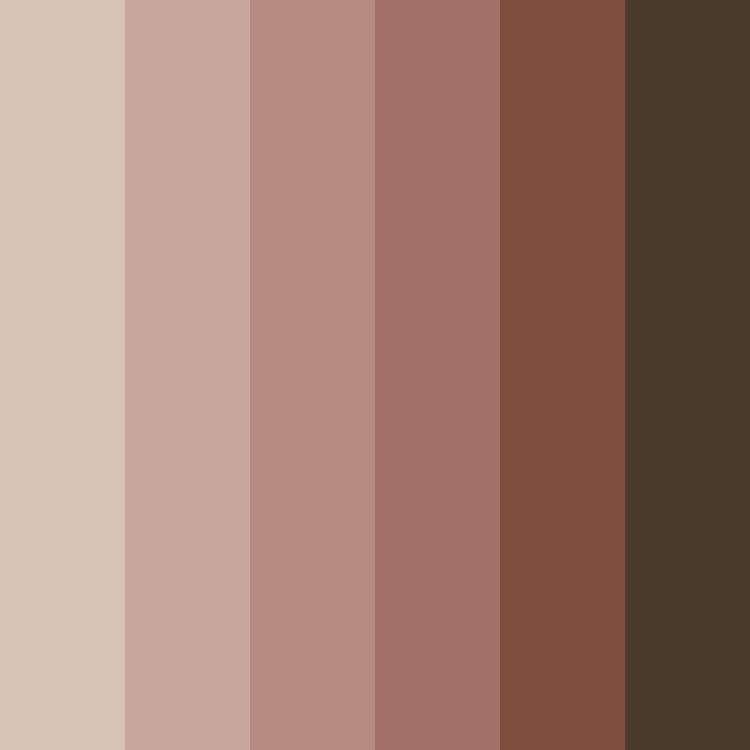 Download dark brown elegance color palette PNG image (square)