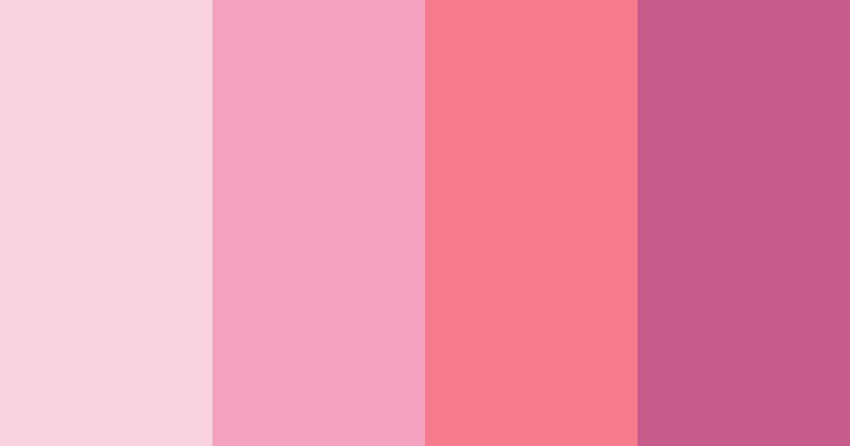 Download pink pop color palette PNG image (landscape)