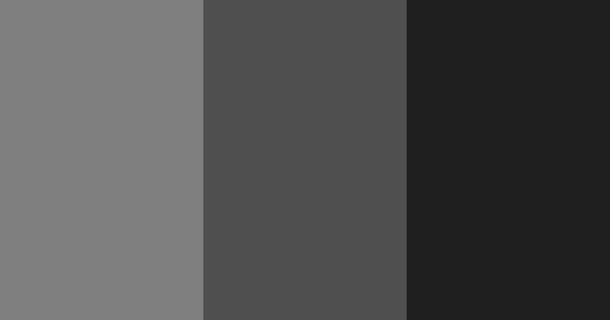 Download shades of black color palette PNG image (landscape)