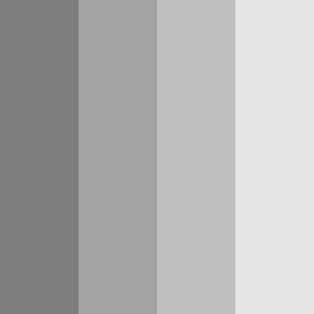 Download shades of grey color palette PNG image (square)