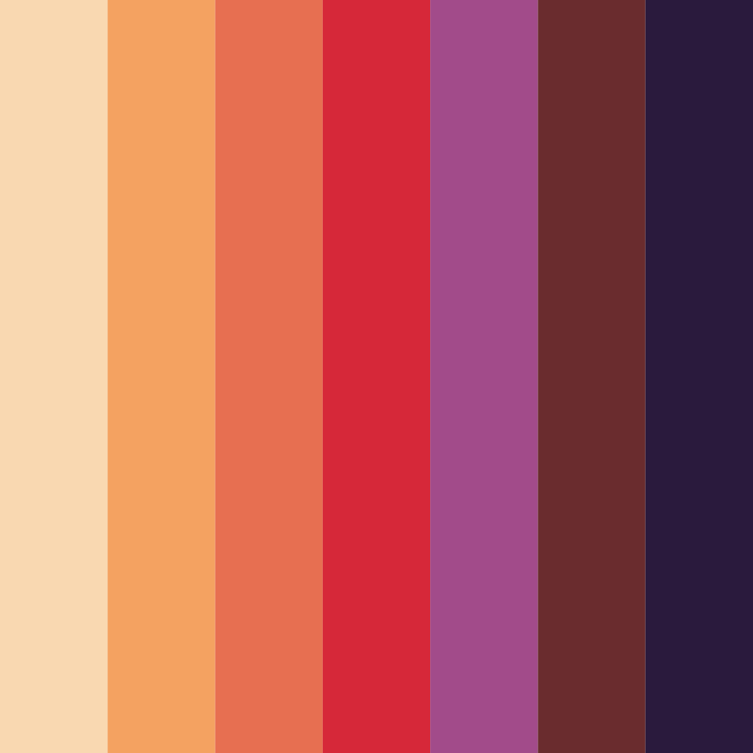 Download autumn ember dream color palette PNG image (square)