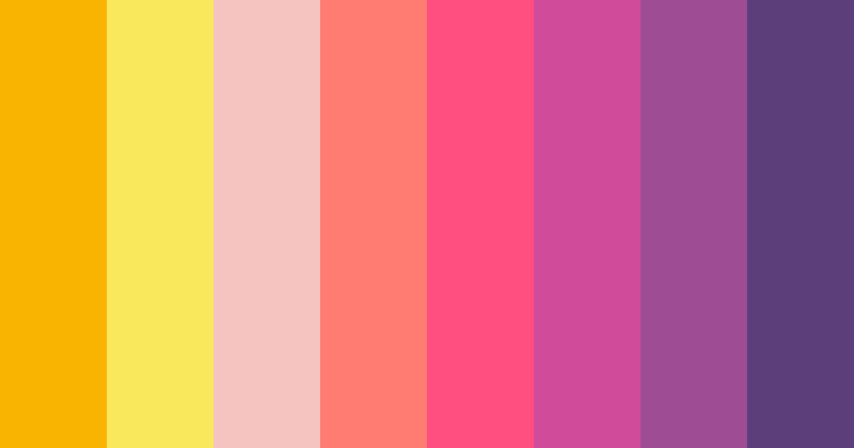 Download colorful pink color palette PNG image (landscape)
