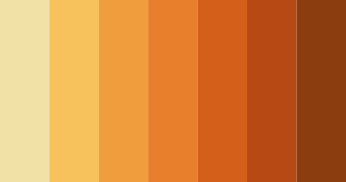 Download golden autumn harvest color palette PNG image (landscape)