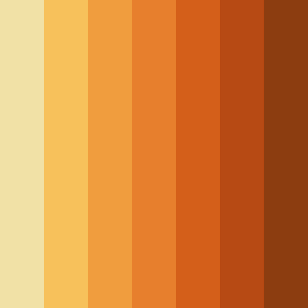 Download golden autumn harvest color palette PNG image (square)
