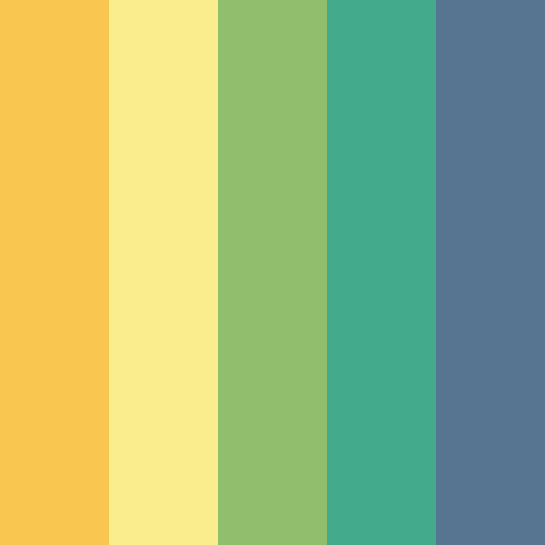 Download shades of yellow green color palette PNG image (square)