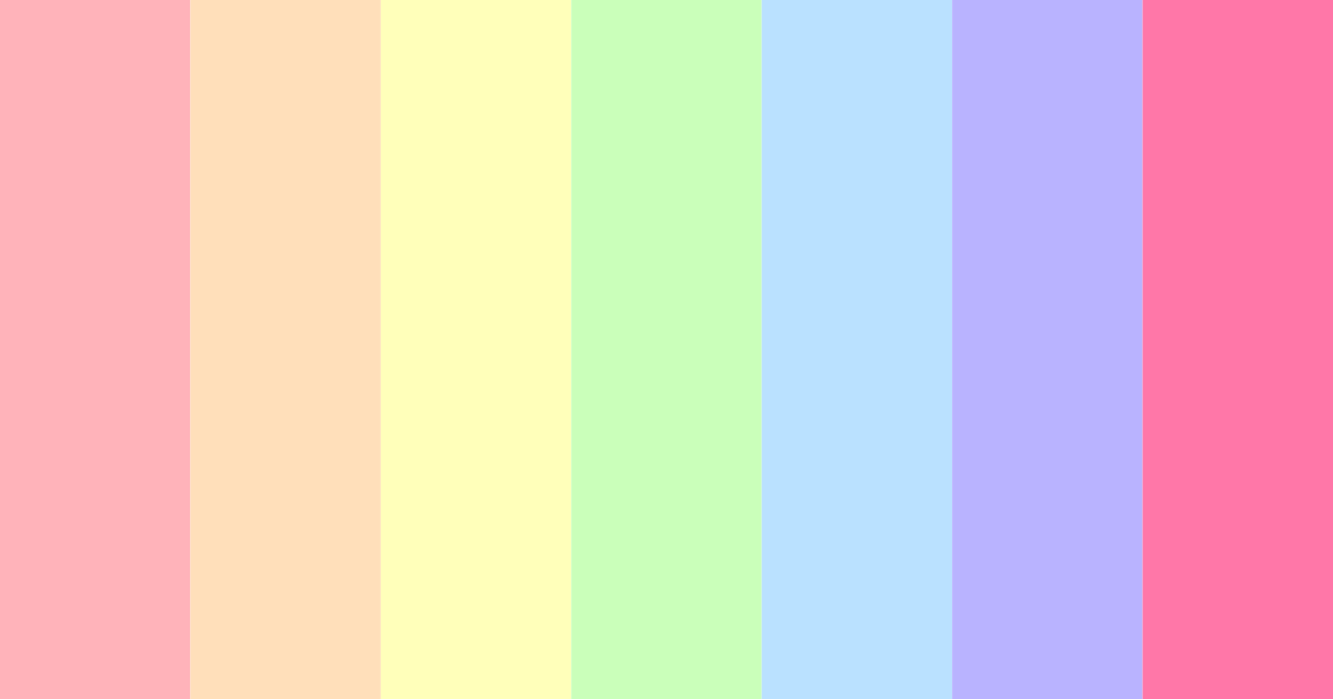 Download whimsical spectrum color palette PNG image (landscape)