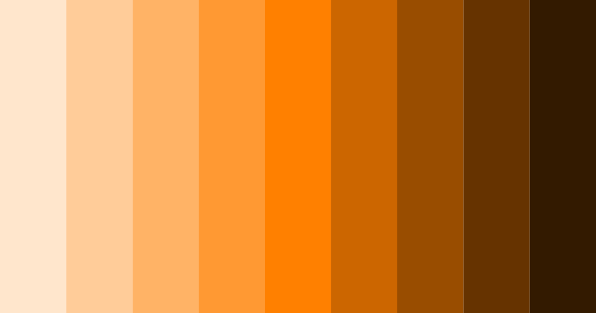 Download warm orange color palette PNG image (landscape)