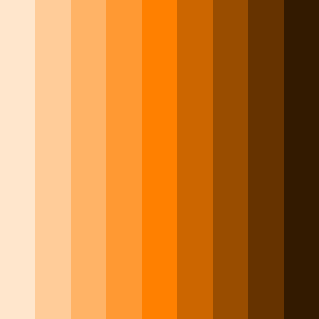 Download warm orange color palette PNG image (square)