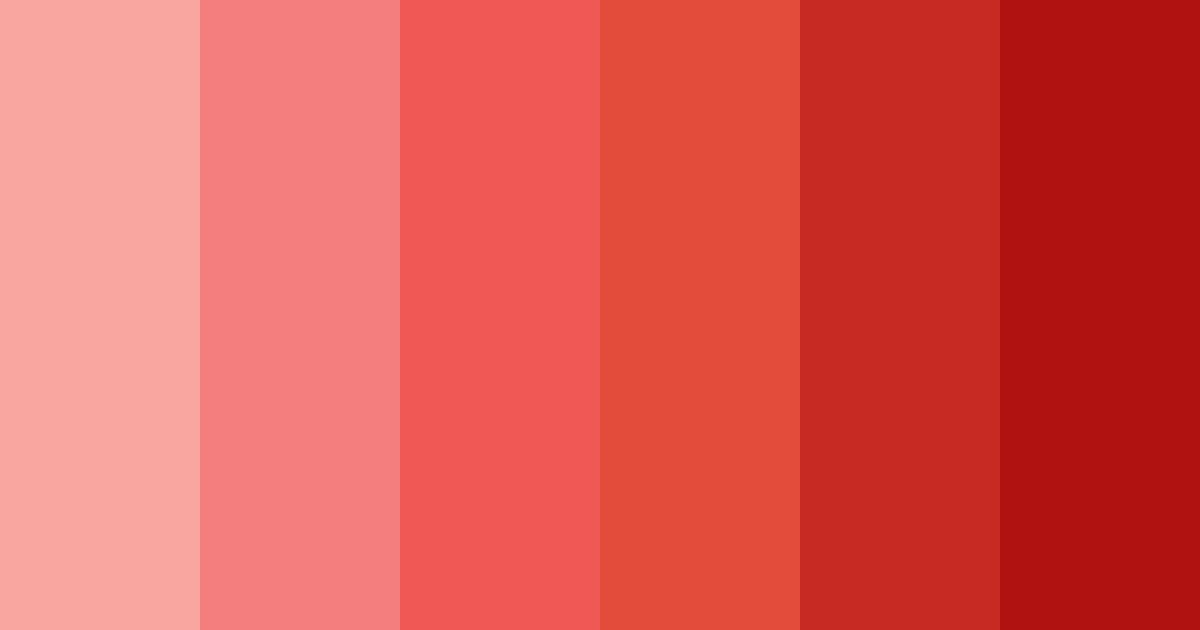 Download red sunset color palette PNG image (landscape)