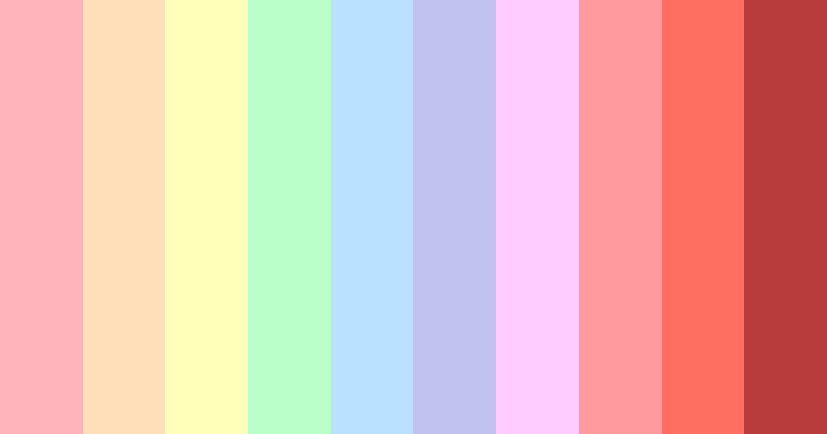 Download dreamy spectrum color palette PNG image (landscape)