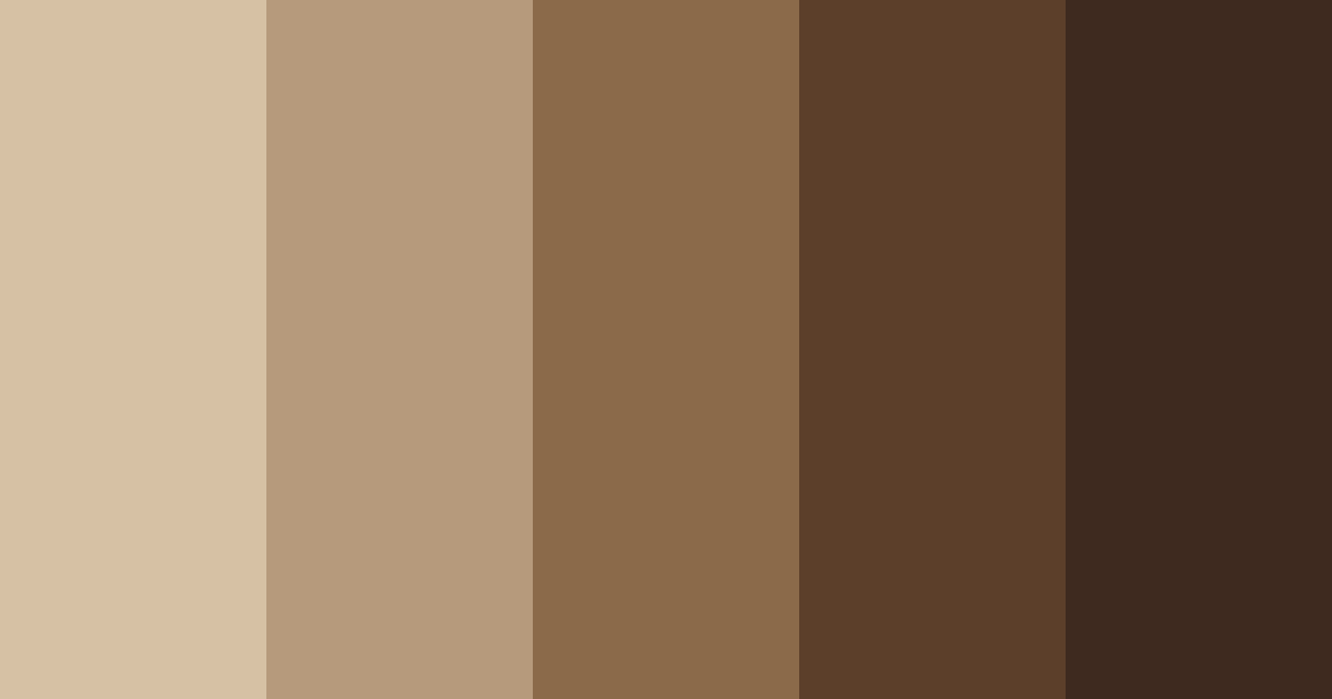 Download earthy elegance color palette PNG image (landscape)