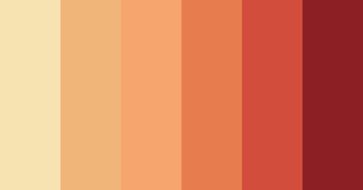 Download warm red color palette PNG image (landscape)