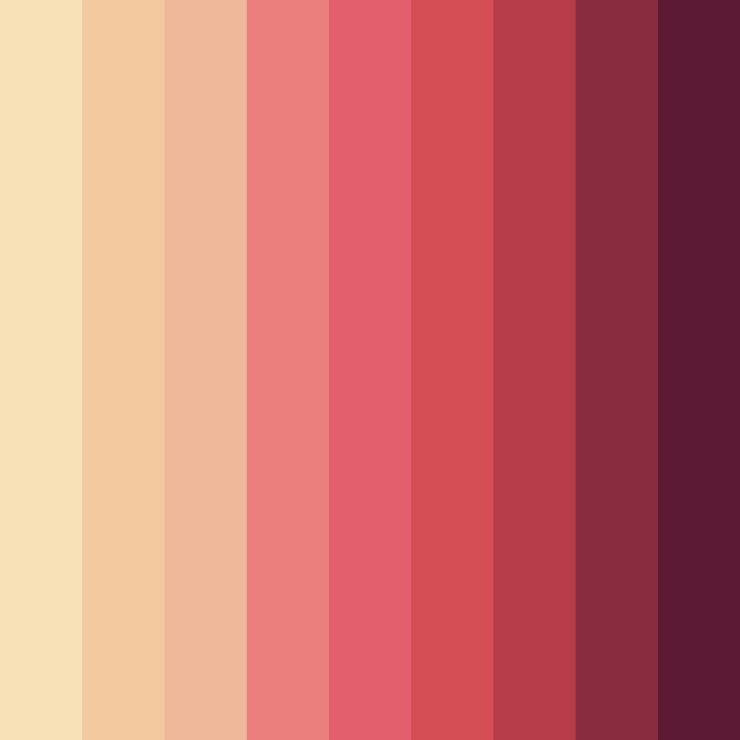 Download crimson sunset blush color palette PNG image (square)