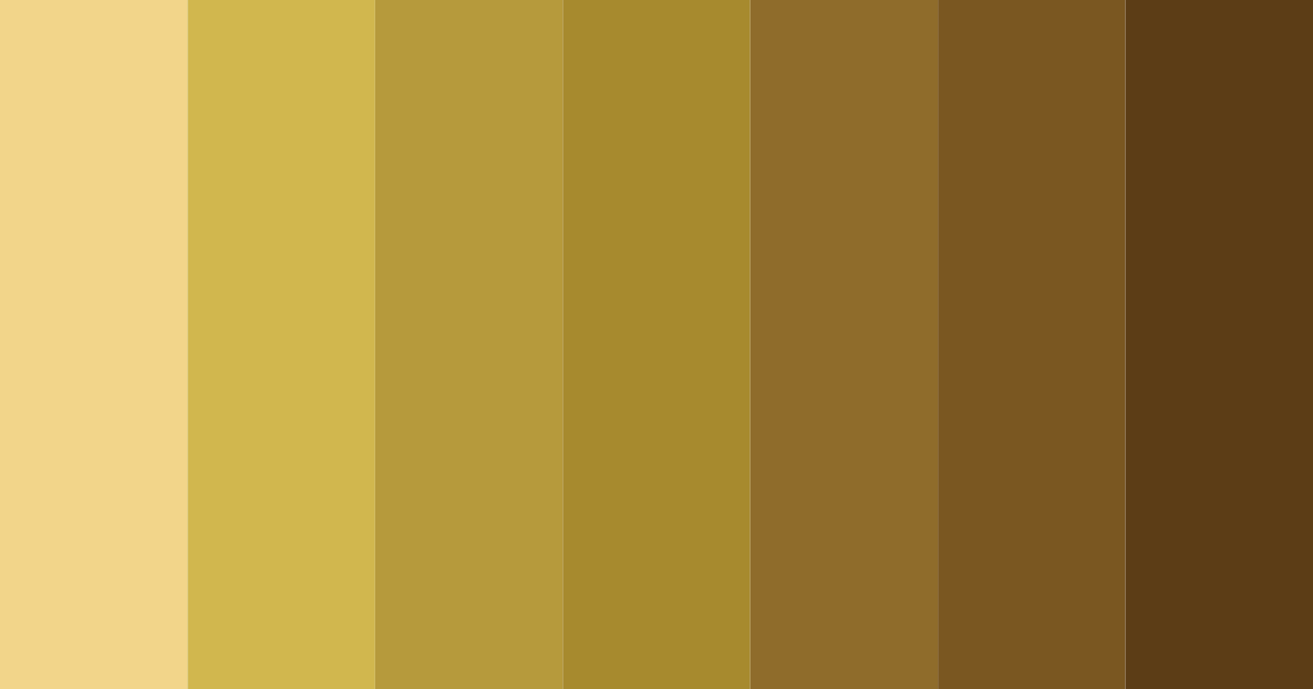 Download antique gold shades color palette PNG image (landscape)