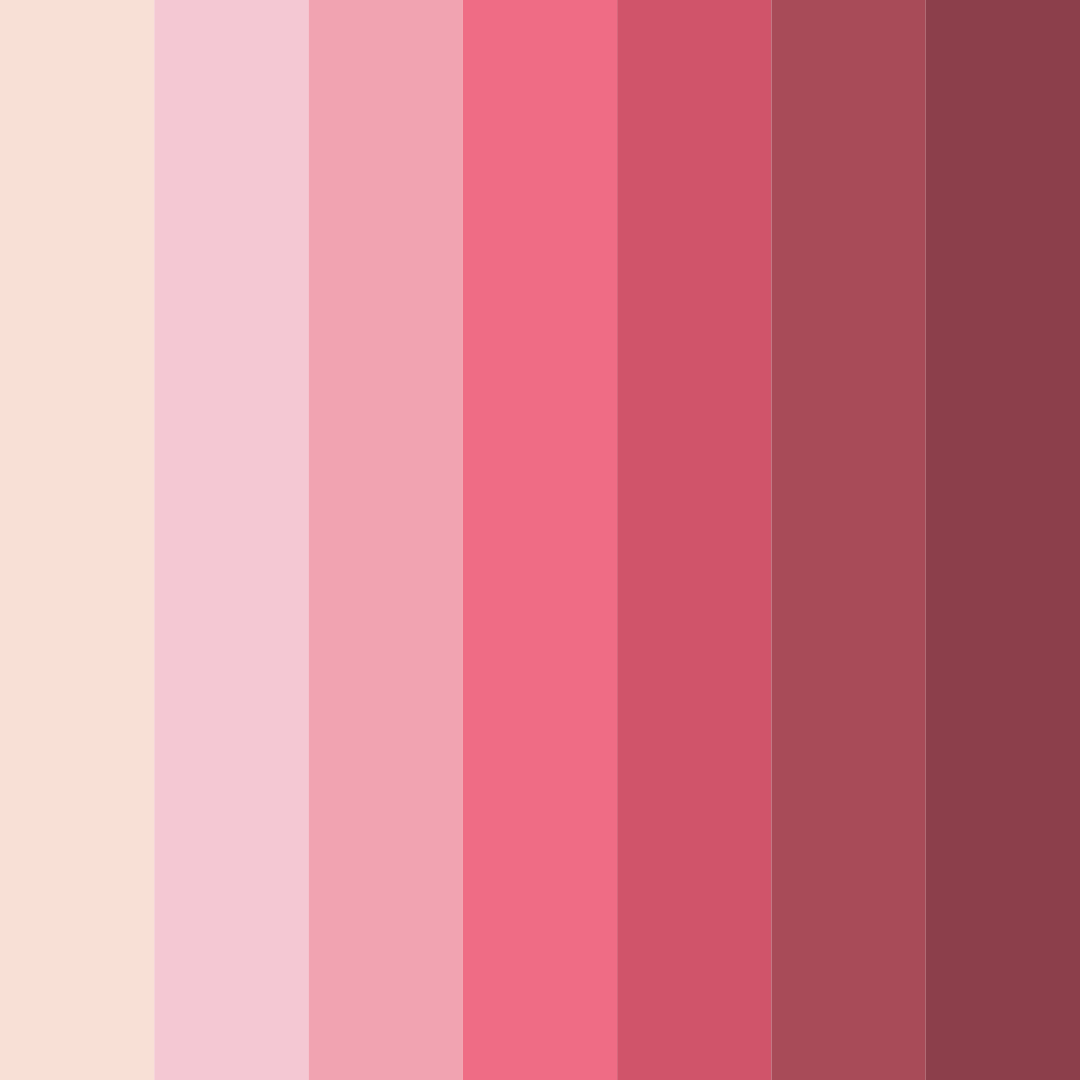 Download blushing oasis color palette PNG image (square)
