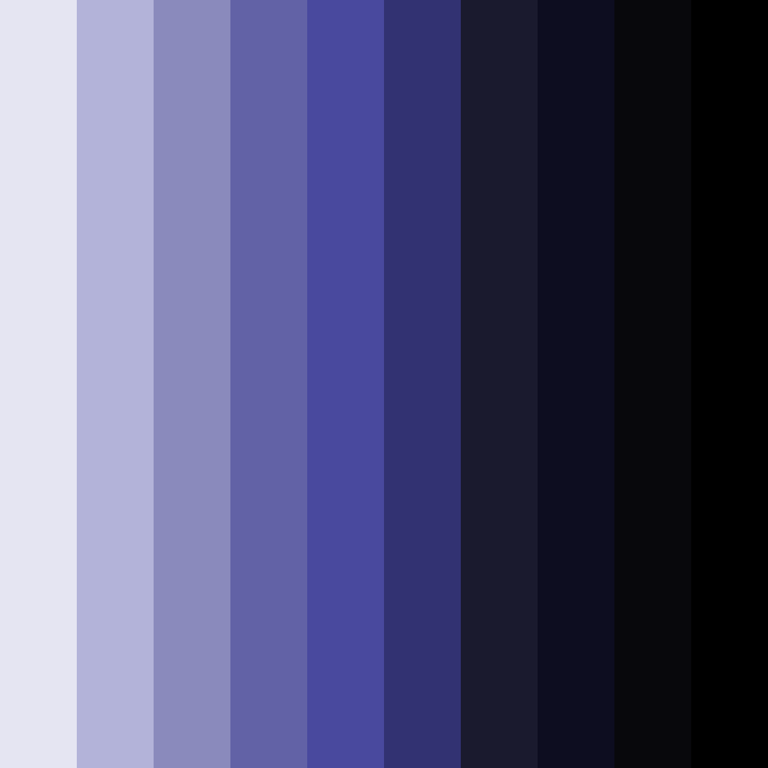 Download midnight reverie color palette PNG image (square)