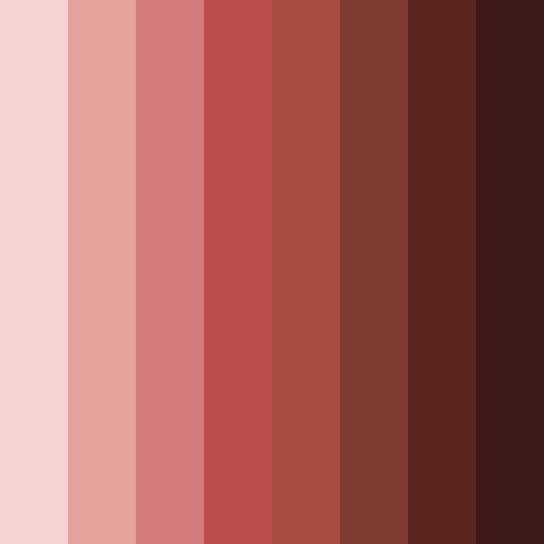 Download shades of red and brown color palette PNG image (square)