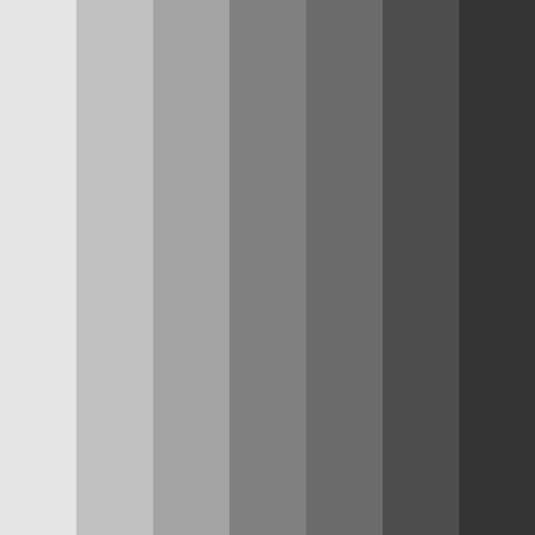 Download shades of silver color palette PNG image (square)